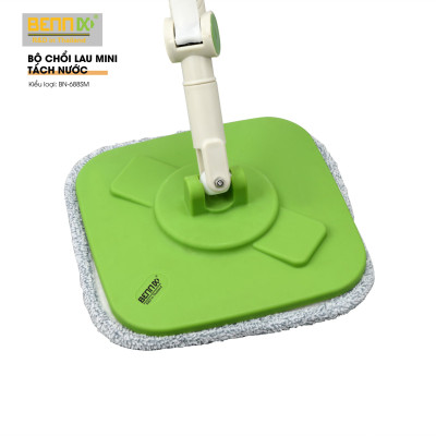 Bộ Chổi Lau Nhà Mini Tách Nước Bẩn Bennix Thailand, Cây Lau Nhà Tự Vắt Thông Minh BN-688SM Kèm Thùng Cao Cấp- Hàng Chính Hãng