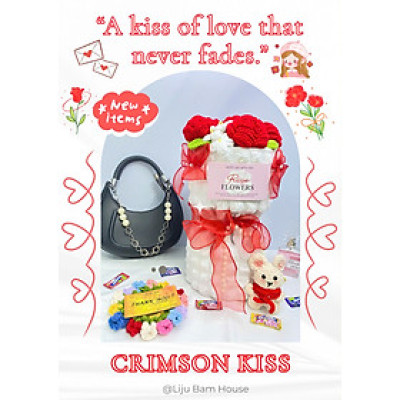 LOVE BOUQUET COLLECTION - Bó Hoa Len Handmade Ngọt Ngào, Sản Phẩm Đặc Biệt Tinh Tế Và Độc Đáo, Thích Hợp Cho Những Dịp Đặc Biệt, Bó Hoa Len Thủ Công Tạo Nên Vẻ Đẹp Tinh Tế