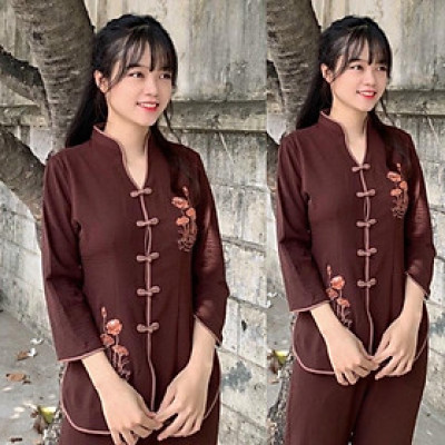 Đồ Lam Đi Chùa # Cổ Tàu Vải Cao Cấp # Quần Áo Nữ # Đồ Bộ Nữ