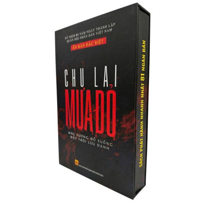 Sách Mưa Đỏ (Chu Lai) Ấn Bản Đặc Biệt Bìa Cứng - Kèm Hộp