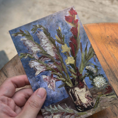 BỘ 100 POSTCARD VAN GOGH – Giấy mỹ thuật 300g cao cấp - Nho Xanh 