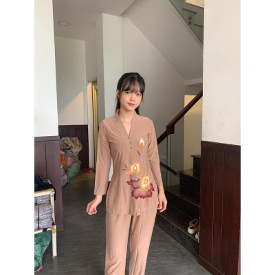 ĐỒ LAM ĐI CHÙA # ĐỒ ĐI CHÙA # PHÁP PHỤC PHẬT GIÁO #BÀ LAI THUN