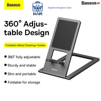 Giá đỡ kim loại xếp gọn hàng chính hãng Baseus BS-LVN012-GY cho điện thoại/tablet siêu mỏng