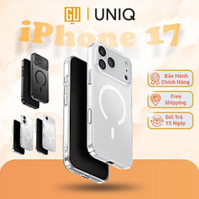 Ốp Lưng Cho iPhone 17/ 17 Air/ 17 Pro/ 17 Pro Max UNIQ AIRSUIT Mỏng Nhẹ Nút Cảm Ứng Camera Hỗ Trợ MagClick Ốp Che Cụm Cam Hàng Chính Hãng