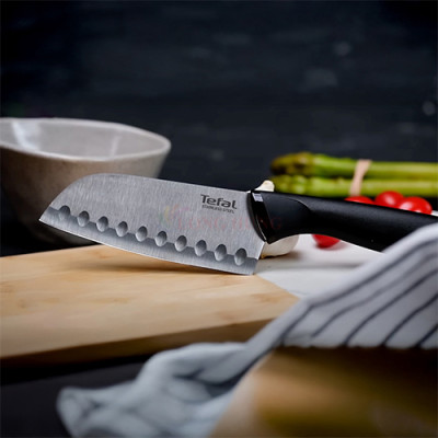 Dao làm bếp Santoku Tefal Comfort 12cm K2213604	- Hàng chính hãng
