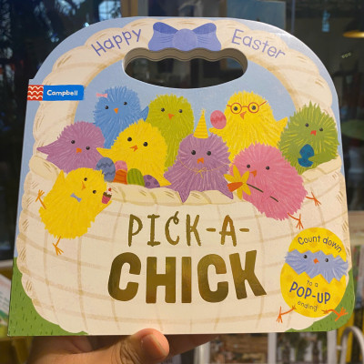 Sách - Pick-a-Chick: Happy Easter (Campbell Books) | English Children Book / Colorful Illustrated