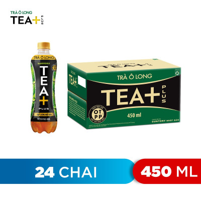 Thùng 24 Chai Trà Ô Long Tea+ Plus (450ml/Chai)