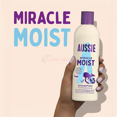 Dầu gội dưỡng ẩm Aussie Miracle Shampoo Moist (300ml) - Hàng chính hãng