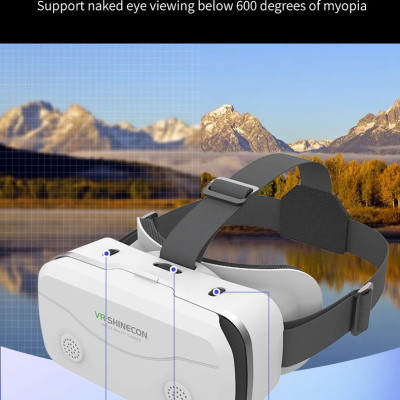 Kính Thực Tế Ảo VR Box Chính Hãng VR Shinecon SC-G15 Xem Film 3D Siêu Nhẹ Dùng Cho Điện Thoại Từ 4.7 - 7 Inches - Hàng Chính Hãng