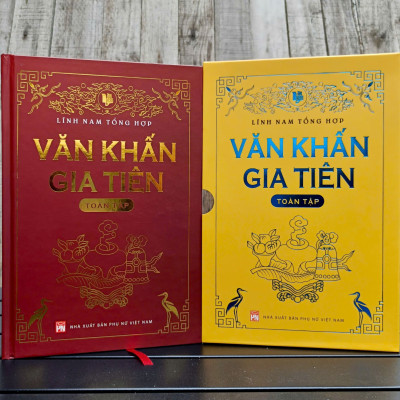 Sách Văn Khấn Gia Tiên (toàn tập) - Bản cao cấp, có hộp