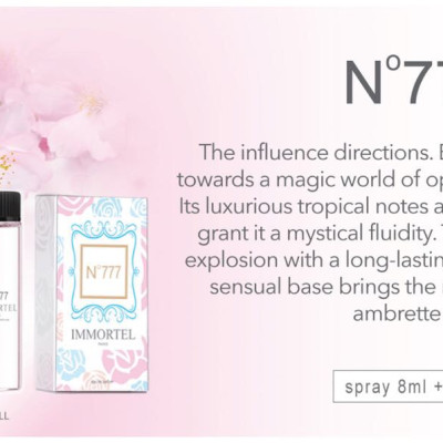 Nước hoa Immortel No777  (Gồm chai xịt  8ml + chai nạp 12ml)