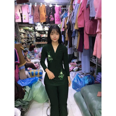 ĐỒ LAM ĐI CHÙA # ĐỒ ĐI CHÙA # PHÁP PHỤC PHẬT GIÁO #BÀ LAI THUN