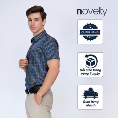 ÁO SƠ MI NAM NGẮN TAY NOVELTY REGULAR FIT RECYCLED