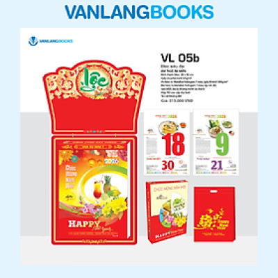 Lịch 2026 Bloc Siêu Đại – Chủ Đề Ẩm Thực Ba Miền | Lịch Tết Treo Tường Cao Cấp Vanlangbooks | Mã: VL05B