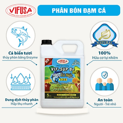 VIF-SUP Bo 0.2 - Phân bón đạm cá can 5L
