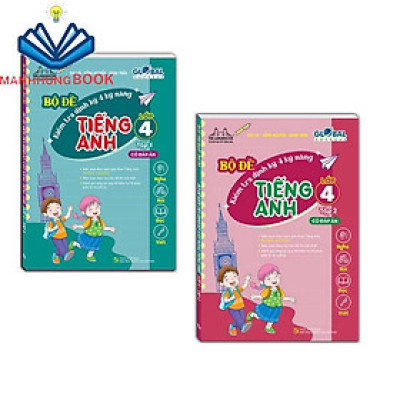 Sách - Combo 2C GLOBAL SUCCESS - BỘ ĐỀ KIỂM TRA ĐỊNH KỲ 4 KỸ NĂNG TIẾNG ANH LỚP 4