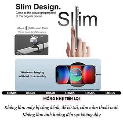 ốp lưng trong suốt bảo vệ viền camera cho iPhone 17 Pro Max / 17 Pro / 17 Air / 17 hiệu Likgus Lin Camshield - Chống sốc