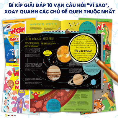 Wow! Space: Những sự thật đáng kinh ngạc về vũ trụ - Sách Bách khoa toàn thư Song ngữ cho trẻ em