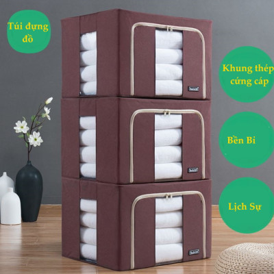 Bộ 3 Túi Đựng Chăn Màn Khung Sắt Gấp Gọn miDoctor (CÓ CHỌN MÀU)