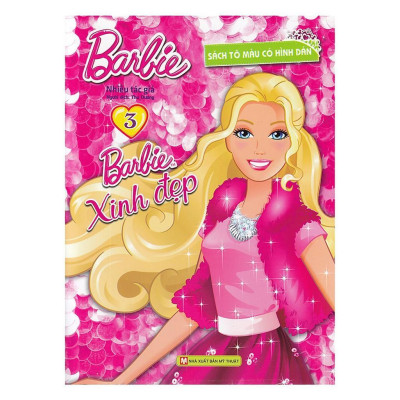 Sách Tô Màu - Barbie Xinh Đẹp 3 - Có Hình Dán - Tân Việt Books
