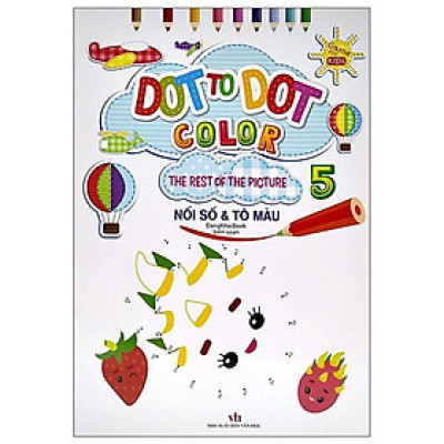 Sách - Dot To Dot Color - The Rest Of The Picture - Nối Số Và Tô Màu 5 - Chính Thông Book