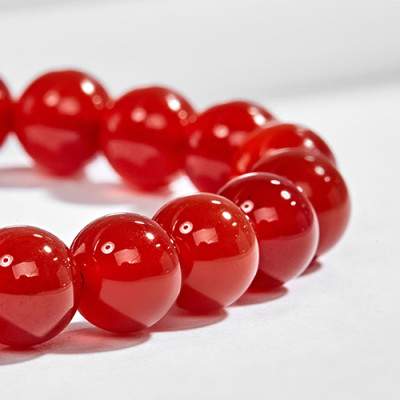 Vòng tay đá mã não đỏ charm tuổi tý bạc mạ vàng 24k - Ngọc Qúy Gemstones