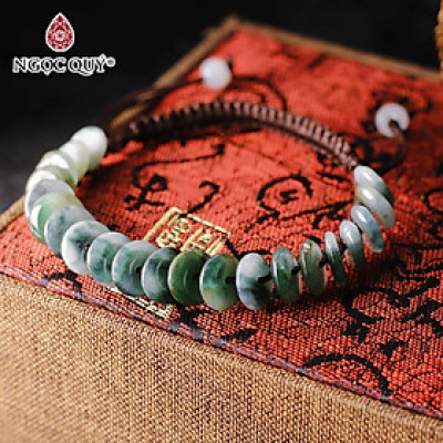 Vòng thắt dây đồng điếu cẩm thạch - Ngọc Quý Gemstones