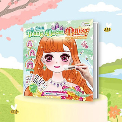 Sách - Trang Điểm Daisy - Công Chúa Hiện Đại - Tô Màu Và Bóc Dán Hơn 100+ Stickers Xinh Đẹp Cho Bé Gái - Megabook