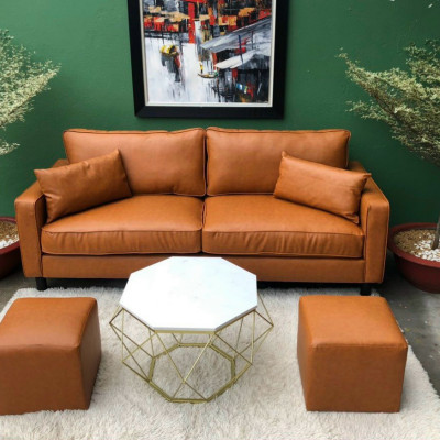 (TẶNG KÈM 2 ĐÔN ) - Sofa băng da Vintage Juno Sofa kích thước 1m8 nhiều màu lựa chọn 