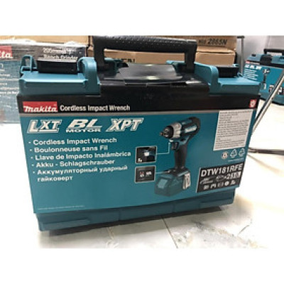 MÁY SIẾT BU LÔNG DÙNG PIN(12.7MM/BL)(18V) 180NM MAKITA DTW181RFE (01 SẠC NHANH 02 PIN 18V/ 3.0AH.) - HÀNG CHÍNH HÃNG