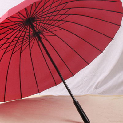 Ô đi mưa cán dài 24 nan chống lật, dù đi mưa đi nắng cán dài chống uv