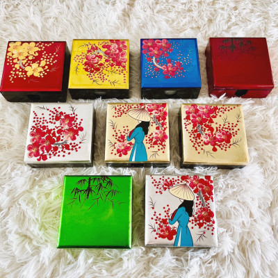 Lót ly sơn mài Thanh Bình Lê đa dạng mẫu mã màu sắc