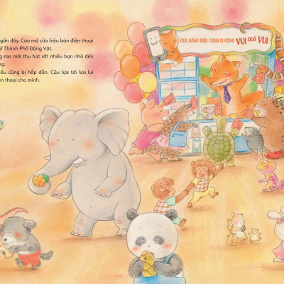 Sách - Thành Phố Vui Vẻ - Các Động Vật Mê Chơi Điện Thoại
