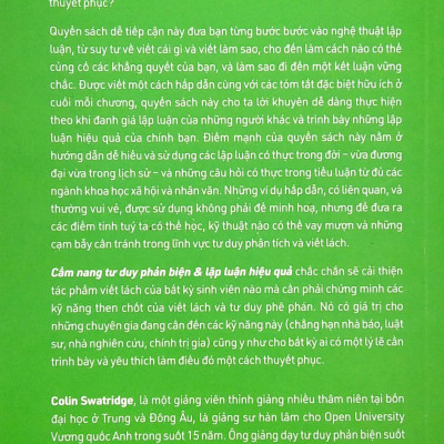 Cẩm Nang Tư Duy Phản Biện & Lập Luận Hiệu Quả