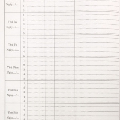 Sách - Sổ Ghi Đầu Bài - cấp 2
