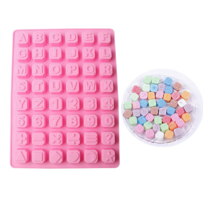 Khuôn silicon làm bánh, rau câu, socola 24 chữ cái, 10 số, ký tự - Mã số 1136