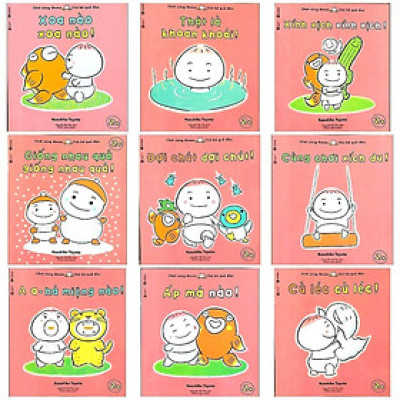 Sách Ehon Nhật Bản - Chơi Cùng Momo - Chú Bé Quả Đào - Phần 3 - Combo 9 Cuốn - Thái Hà Books