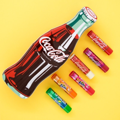 Lip Smacker - Set 6 Cây Son Coca Coca Vỉ Nhôm Vị Truyền Thống - LipSmaker Coca Cola Vintage Bottle Tint