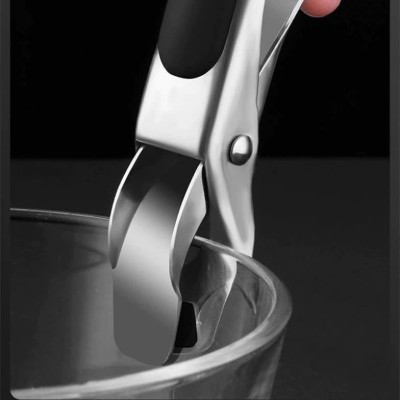 Dụng cụ kẹp gắp đồ nóng inox 304 với mút silicon chống trơn trượt MÀU CAM