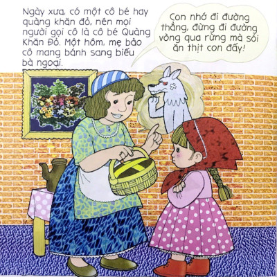 Bé Tập Kể Chuyện - Cô Bé Quàng Khăn Đỏ (Tái Bản 2022)