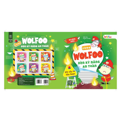 Sách - Cùng Wolfoo Rèn Kỹ Năng An Toàn Khi Xảy Ra Hỏa Hoạn