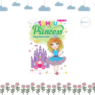 Sách - Tô màu Princess + Bé Bóc Dán Little Princess - Combo 8 Cuốn - Việt Thư