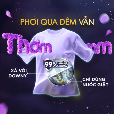 Túi Nước Xả Vải DOWNY Tinh Dầu Thiên Nhiên 3.5L