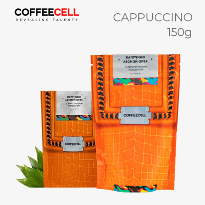 [XẢ KHO SALE HÈ] Cà Phê Cappuccino Vị Hạt Phỉ Với Nhân Sâm Trắng Thượng Hạng COFFEECELL (Gói 150g) - Mùi thơm nhẹ nhàng, Vị cà phê đậm đà, Bọt sữa bồng bềnh - Hàng Chính Hãng