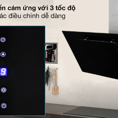 Máy hút mùi Kocher  K-2080V (90CM) - Hàng Chính Hãng