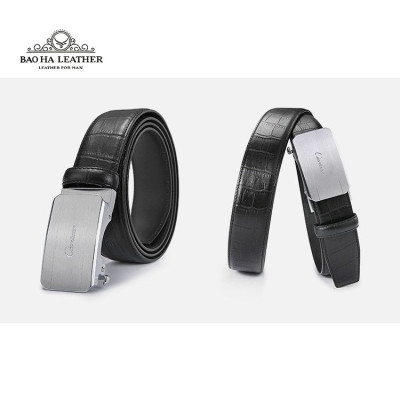 Ciartuar Thắt Lưng Nam Cao Cấp BH157 Dây Lưng Da Bò Vân Cá Sấu Khóa Tự Động Sang Trọng & Đa Năng Hộp Quà Tặng Sang Trọng