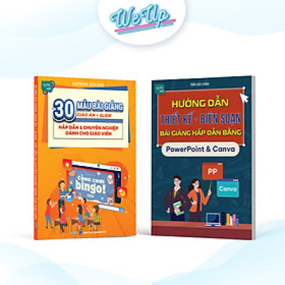 Combo 5 cuốn sách: 30 mẫu bài giảng giáo án+slide cho giáo viên , Hướng dẫn soạn bài bằng Powerpoint+Canva, 6 công cụ soạn bài, Phương pháp giảng dạy "cuốn hút" dành cho giáo viên, Thực hành phá vỡ lối mòn tư duy