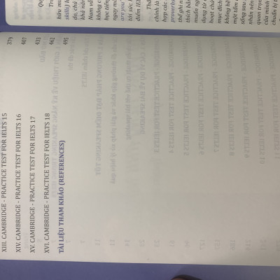 Từ vựng tiếng anh nâng cao dùng cho kỹ năng nói luyện thi IELTS