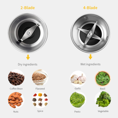 Máy xay hạt cà phê và gia vị đa năng Shardor CG628B - Công suất: 200W - HÀNG NHẬP KHẨU