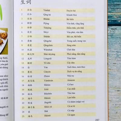 Combo 2 sách Luyện giải đề thi HSK cấp 5 có mp3 nghe + Du lịch Việt Nam Ẩm thực và cảnh điểm (in màu, có audio nghe, giấy ảnh c2) +DVD tài liệu